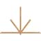Ekena Millwork Kennewick Timber Gable Bracket, Western Red Cedar, 96"W x 64"H x 1 1/2"D x 3 1/2"F, 16/12 Pitch GBW096X64X0204KEN00SWR - alternate 1